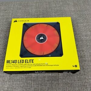 New Corsair ML140 LED Elite Magnetic Leviation RED LED 1400mm Cooling Fan